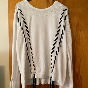 Neiman Marcus White Sweater XL